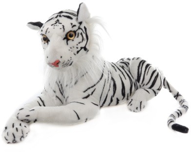 Plyš Tygr bílý 50 cm