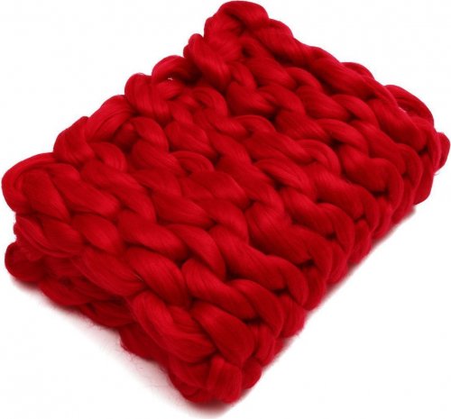 Příze pro ruční pletení - červená