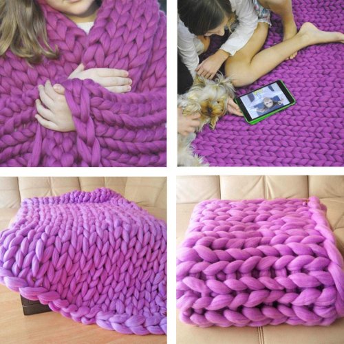 Příze pro ruční pletení - fialová
