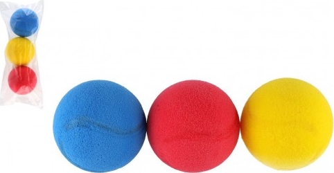 Soft míčky na softtenis pěnový průměr 7cm 3ks