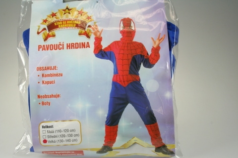 Šaty Pavoučí hrdina 130 - 140 cm