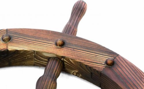 Dřevěné kormidlo Garth 80 cm, rustikální dekorace