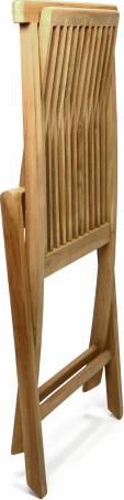 DIVERO Zahradní skládací židle 46 x 89 x 62 cm, týkové dřevo