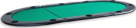 GamesPlanet Poker podložka, 208 x 106 x 3 cm, zelená