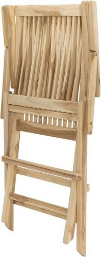 Zahradní židle DIVERO skládací, týkové dřevo