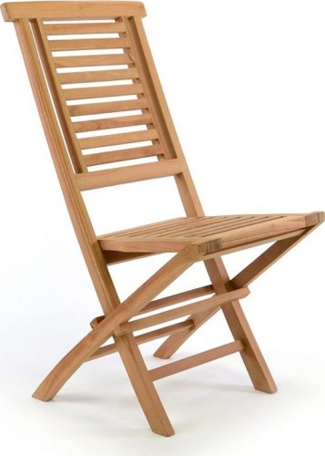 Zahradní židle skládací DIVERO &quot;Hantown&quot; z masivního týkového dřeva