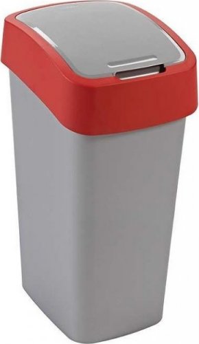 Odpadkový koš FLIPBIN, 45 L, červený