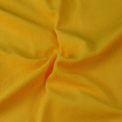 Froté prostěradlo sytě žluté, 100x200cm