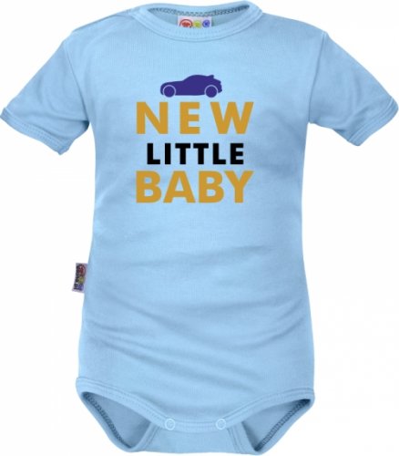 Body krátký rukáv Dejna New little Baby - Boy, modré, vel. 80