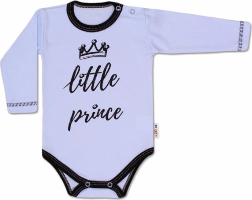 Baby Nellys Body dlouhý rukáv, Little Prince - modré, vel. 68