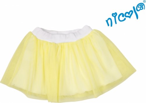 Dětská sukně Nicol, Mořská víla - žlutá, vel. 110