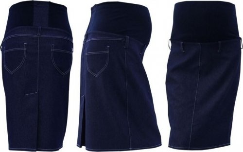Gregx Těhotenská sukně jeans SOMI - jeans , vel. XXL
