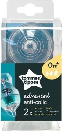 Silikonová savička Tommee Tippee Advanced 0 +, 2 ks