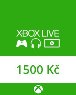 Microsoft Xbox live Dárková karta 1500 kč (XBOX)