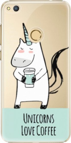 Plastové pouzdro iSaprio - Unicorns Love Coffee - Huawei Honor 8 Lite