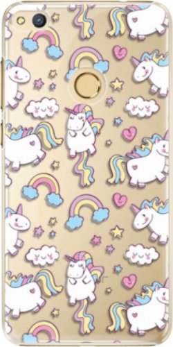Plastové pouzdro iSaprio - Unicorn pattern 02 - Huawei Honor 8 Lite
