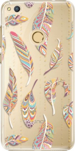 Plastové pouzdro iSaprio - Feather pattern 02 - Huawei Honor 8 Lite