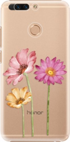 Plastové pouzdro iSaprio - Three Flowers - Huawei Honor 8 Pro