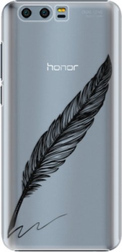 Plastové pouzdro iSaprio - Writing By Feather - black - Huawei Honor 9