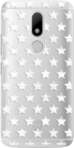 Plastové pouzdro iSaprio - Stars Pattern - white - Lenovo Moto M