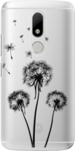 Plastové pouzdro iSaprio - Three Dandelions - black - Lenovo Moto M