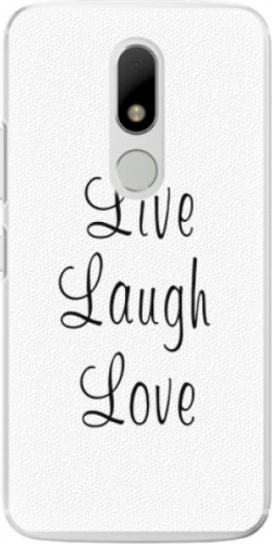 Plastové pouzdro iSaprio - Live Laugh Love - Lenovo Moto M