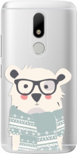Plastové pouzdro iSaprio - Bear with Scarf - Lenovo Moto M