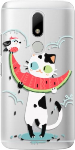 Plastové pouzdro iSaprio - Cat with melon - Lenovo Moto M