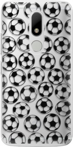 Plastové pouzdro iSaprio - Football pattern - black - Lenovo Moto M
