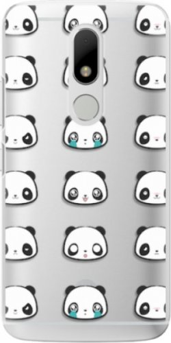 Plastové pouzdro iSaprio - Panda pattern 01 - Lenovo Moto M