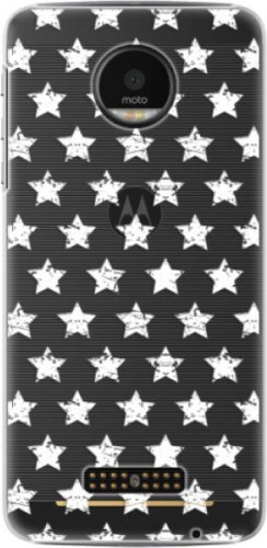 Plastové pouzdro iSaprio - Stars Pattern - white - Lenovo Moto Z