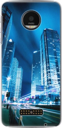 Plastové pouzdro iSaprio - Night City Blue - Lenovo Moto Z