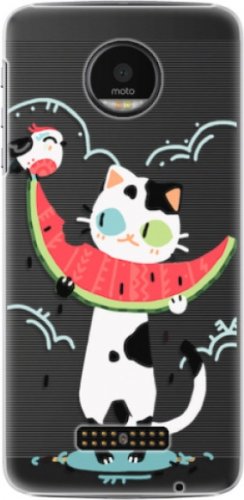 Plastové pouzdro iSaprio - Cat with melon - Lenovo Moto Z
