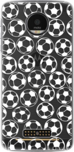 Plastové pouzdro iSaprio - Football pattern - white - Lenovo Moto Z