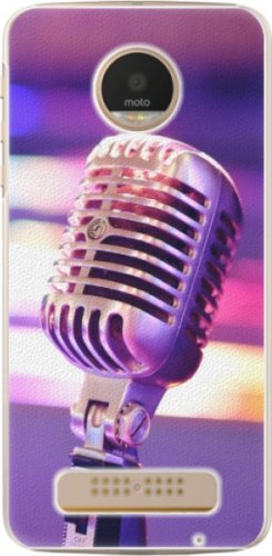 Plastové pouzdro iSaprio - Vintage Microphone - Lenovo Moto Z Play
