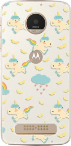 Plastové pouzdro iSaprio - Unicorn pattern 01 - Lenovo Moto Z Play
