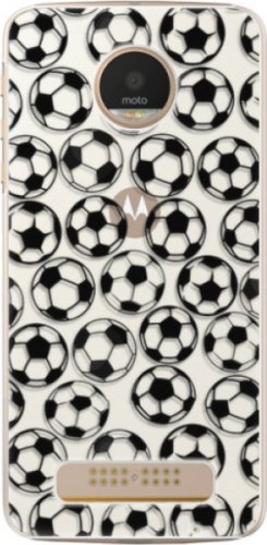 Plastové pouzdro iSaprio - Football pattern - black - Lenovo Moto Z Play