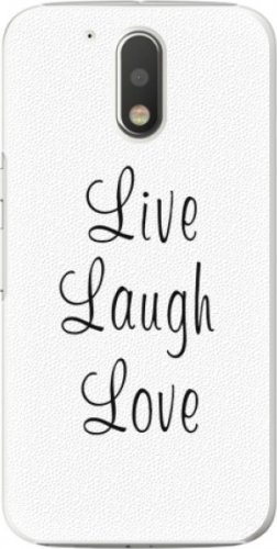Plastové pouzdro iSaprio - Live Laugh Love - Lenovo Moto G4 / G4 Plus