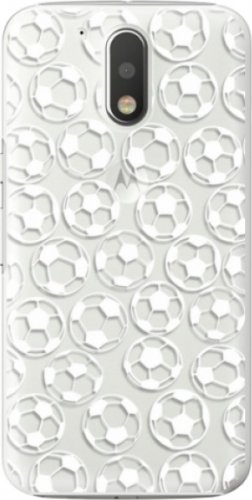 Plastové pouzdro iSaprio - Football pattern - white - Lenovo Moto G4 / G4 Plus