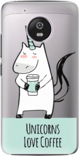 Plastové pouzdro iSaprio - Unicorns Love Coffee - Lenovo Moto G5
