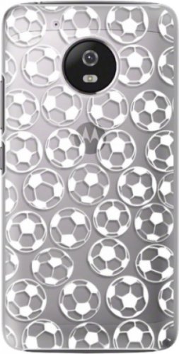 Plastové pouzdro iSaprio - Football pattern - white - Lenovo Moto G5