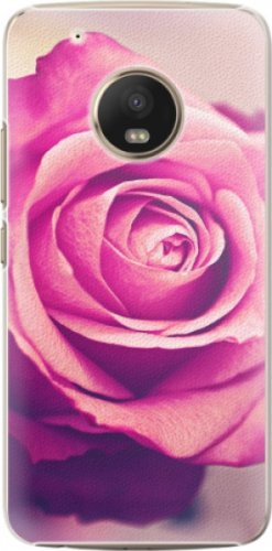 Plastové pouzdro iSaprio - Pink Rose - Lenovo Moto G5 Plus