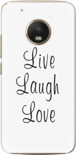 Plastové pouzdro iSaprio - Live Laugh Love - Lenovo Moto G5 Plus