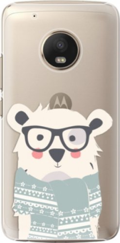 Plastové pouzdro iSaprio - Bear with Scarf - Lenovo Moto G5 Plus