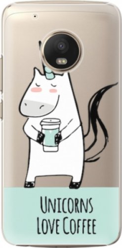 Plastové pouzdro iSaprio - Unicorns Love Coffee - Lenovo Moto G5 Plus
