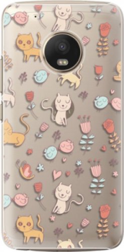 Plastové pouzdro iSaprio - Cat pattern 02 - Lenovo Moto G5 Plus