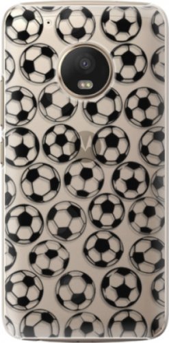 Plastové pouzdro iSaprio - Football pattern - black - Lenovo Moto G5 Plus