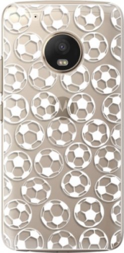 Plastové pouzdro iSaprio - Football pattern - white - Lenovo Moto G5 Plus