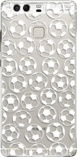 Plastové pouzdro iSaprio - Football pattern - white - Huawei P9