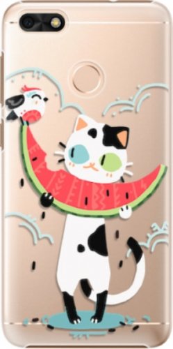Plastové pouzdro iSaprio - Cat with melon - Huawei P9 Lite Mini